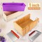 Soap Mold for soap Making, Soap Making kit - 42 oz Silicone Loaf soap Mold Set with Rectangular Wood Box & Bamboo Cutter Measuring Box, 2 Scraper for Soaps Making